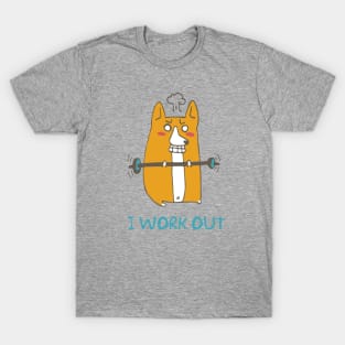 Corgi work out T-Shirt